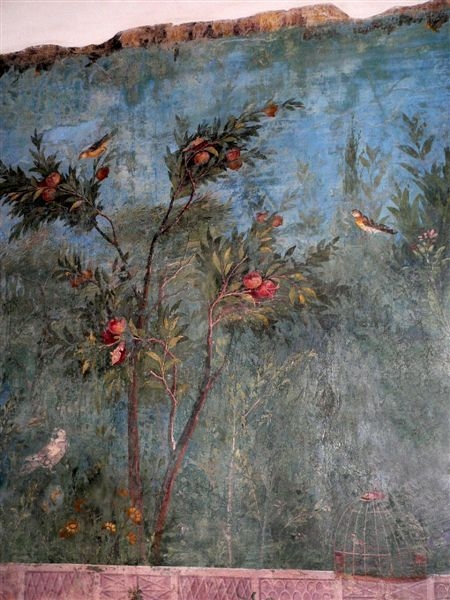 Fresco met vogels